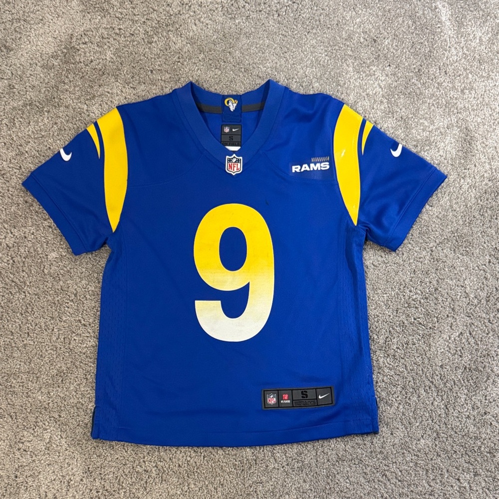 Nike Blue and Yellow Rams Jersey